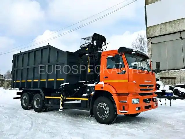 КАМАЗ 6520 ломовоз с Велмаш ОМТ-120М