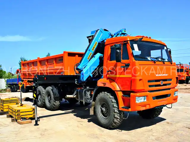 КАМАЗ 43118 самосвал с КМУ Инман ИМ 180
