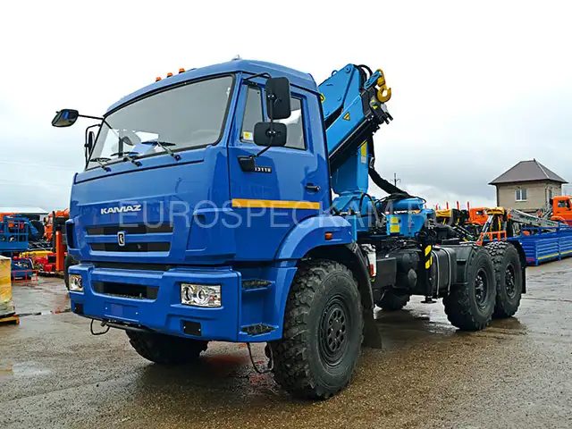 КАМАЗ 43118 тягач с КМУ Инман ИМ 150