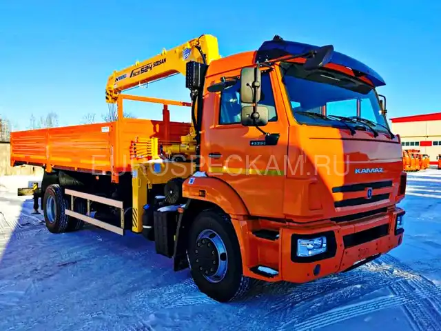 КАМАЗ 43253 бортовой с КМУ Soosan SCS 524