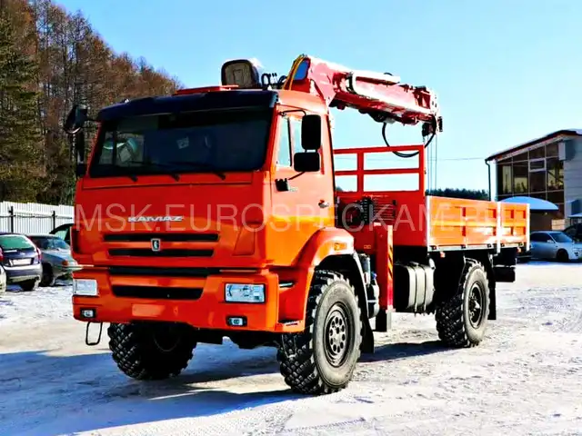 КАМАЗ 43502 бортовой с КМУ TAURUS 055A