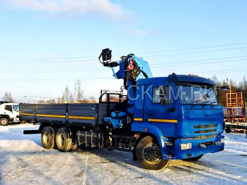 КАМАЗ 65117 бортовой с КМУ Инман ИМ 240