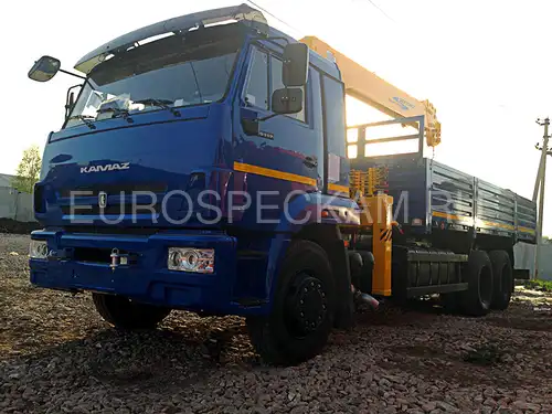 КАМАЗ 65117 бортовой с КМУ Soosan SCS 736