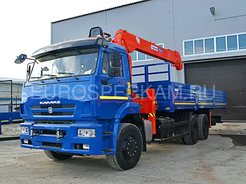 КАМАЗ 6520 бортовой с КМУ Kanglim KS2056H
